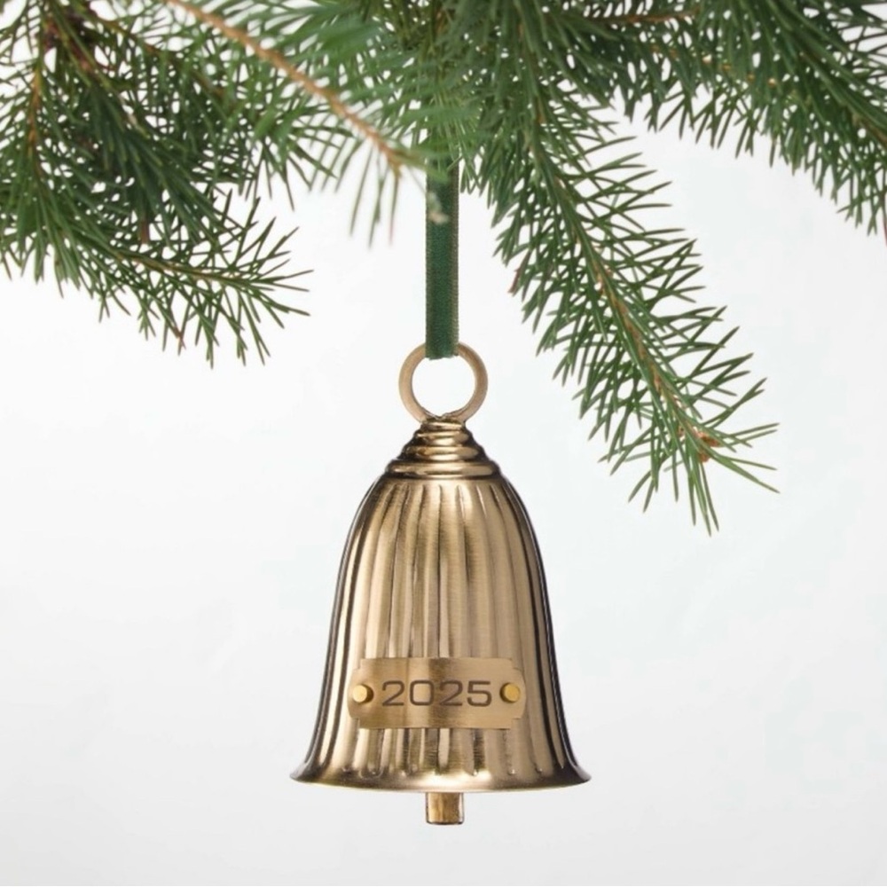 ‘2025’ Christmas Tree Bell Ornament - Hearth & Hand™ with Magnolia